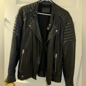 All Saints Jasper leather jacket men’s